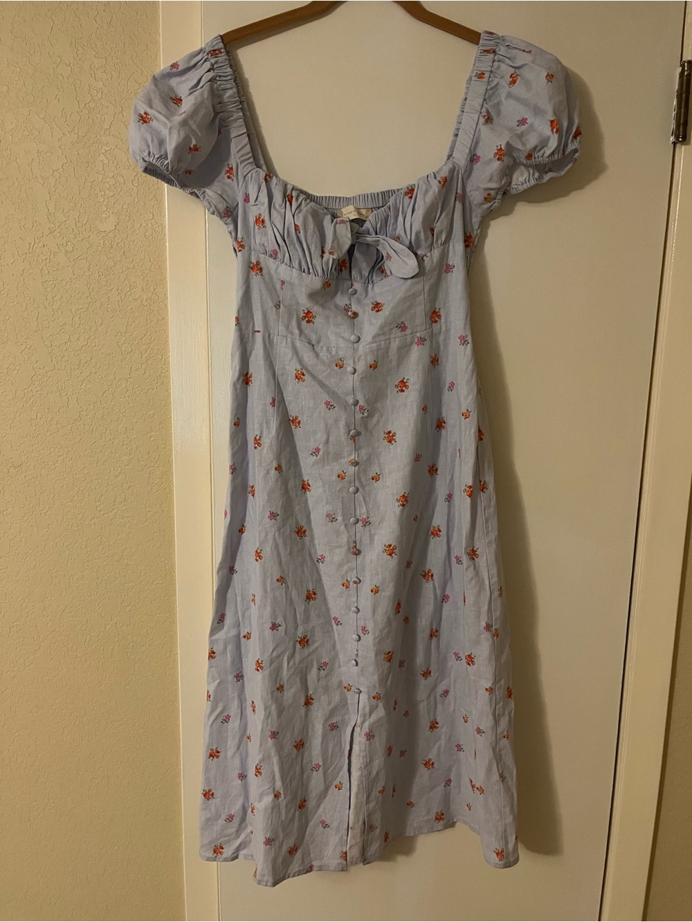 Altar’d State Linen floral milkmaid dress